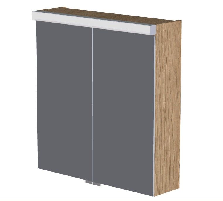 Burgbad Orell Spiegelschrank mit LED-Aufsatzleuchte SPLA060-PN239